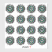 クランフォーシスクレスト&タータンチェックノット シール (シート)