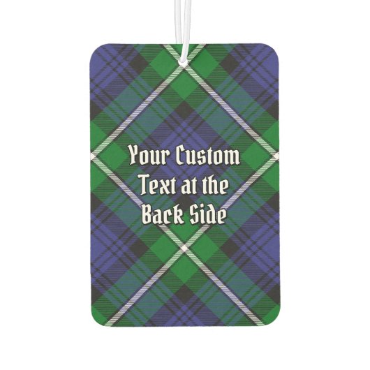 クランフォーブスクレストオーバータータンチェック カーエアーフレッシュナー (裏面)