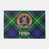 クランフォーブスクレストオーバータータンチェック ドアマット (正面)