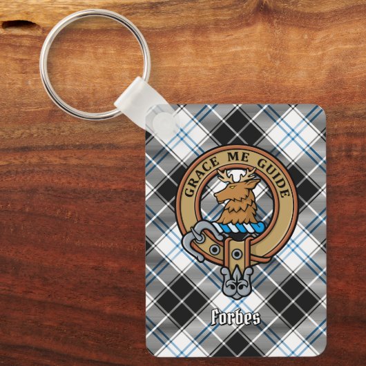 クランフォーブスクレストオーバードレスタータンチェック キーホルダー (正面)