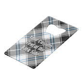 クランフォーブスクレストオーバードレスタータンチェック クレジットカード栓抜き (裏面アングル)