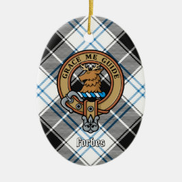 クランフォーブスクレストオーバードレスタータンチェック セラミックオーナメント