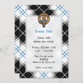 クランフォーブスクレストオーバードレスタータンチェック 招待状 (正面/裏面)