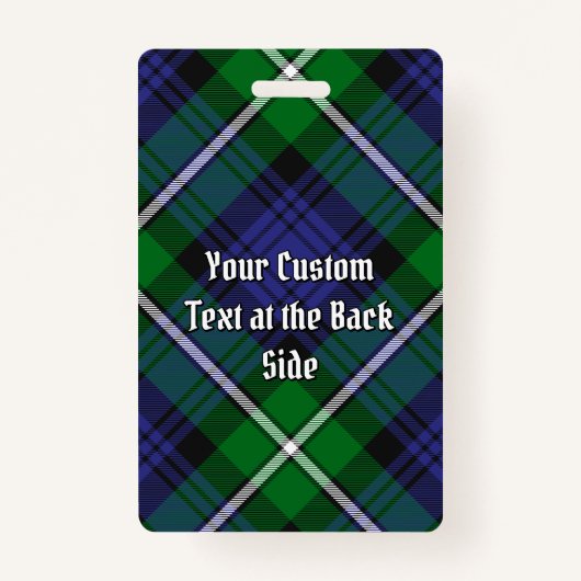 クランフォーブスタータンチェック バッジ (裏面)