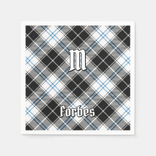 クランフォーブスドレスタータンチェック スタンダードカクテルナプキン (正面)