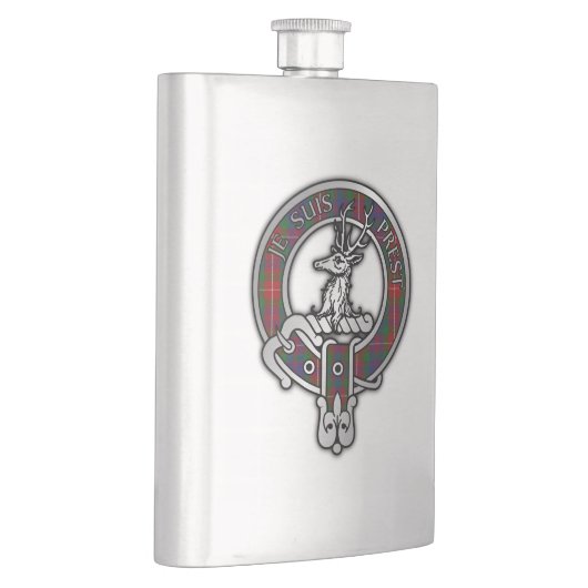 クランフレイザーオブロバートクレスト&タータンチェック フラスク (右)