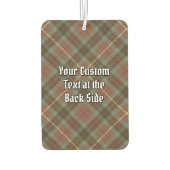 クランフレーザークレストオーバーウェザードル狩りタータンチェック カーエアーフレッシュナー (裏面)