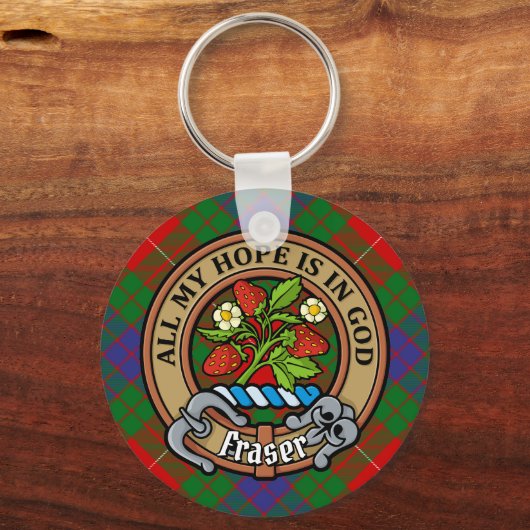 クランフレーザークレストオーバータータンチェック キーホルダー (正面)