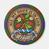 クランフレーザークレストオーバータータンチェック マグネット (正面)