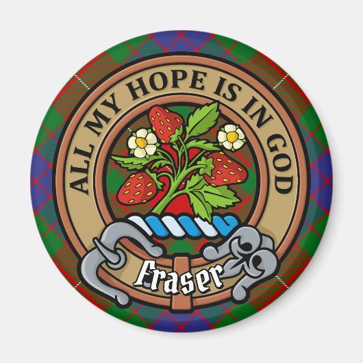 クランフレーザークレストオーバータータンチェック マグネット (正面)