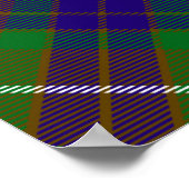 クランフレーザークレストオーバー狩りタータンチェック ポスター (角)