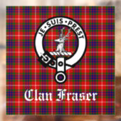 クランフレーザークレストバッジとタータンチェックウィンドウの固定 ウィンドウサイン (シート2)