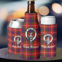 クランフレーザークレストバッジとタータンチェック ボトルクーラー