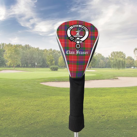 クランフレーザークレストバッジ&タータンチェックカスタマイズ ゴルフヘッドカバー
