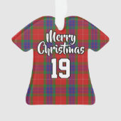 クランフレーザータータンチェッククリスマスジャージー オーナメント (正面)