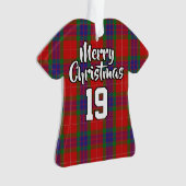 クランフレーザータータンチェッククリスマスジャージー オーナメント (正面)