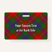 クランフレーザータータンチェックバッジ バッジ (裏面)