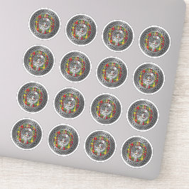 クランブキャナンクレスト&タータンチェックノット シール