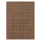 クランブキャナングリーンとイエロースコットランドタータンチェック テーブルクロス (正面)