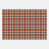 クランブキャナンタータンチェックのバリエーション ラッピングペーパーシート (正面2)