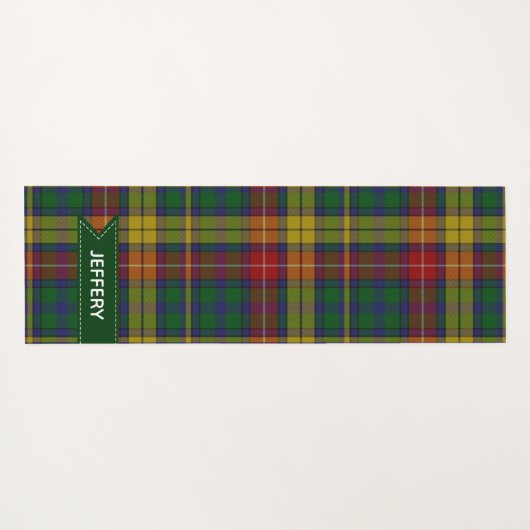 クランブキャナンタータンチェックプレイドヨガマット ヨガマット (裏面(横))