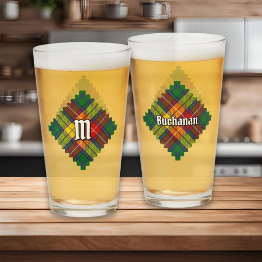 クランブキャナンタータンチェック タンブラーグラス