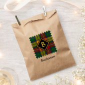 クランブキャナンタータンチェック フェイバーバッグ (クリップ留めされた状態)