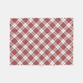 クランブキャナンタータンチェック フリースブランケット (正面(横))