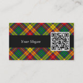 クランブキャナンタータンチェック 名刺 (裏面)