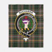 クランブキャナンハンティンタータンチェックプレイド フリースブランケット (正面)