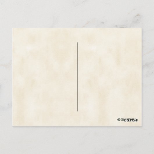 クランブキャナンヴィンテージイラストレーションタータンチェックフレーム ポストカード (裏面)