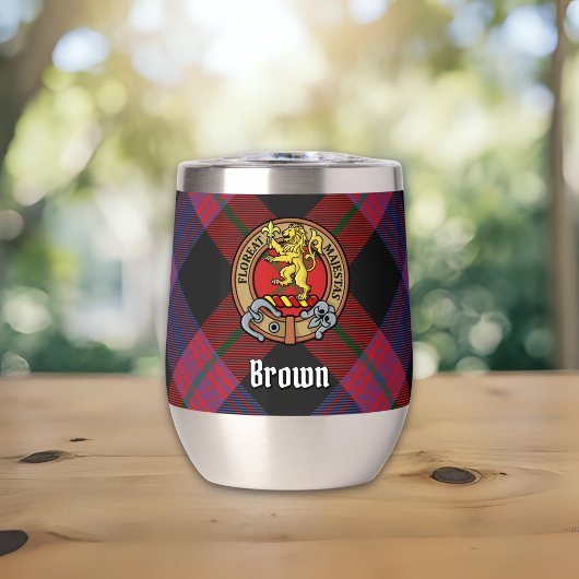 クランブラウンクレストオーバータータンチェック
