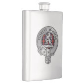 クランブラウンクレスト&タータンチェック フラスク (右)