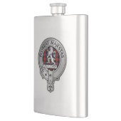 クランブラウンクレスト&タータンチェック フラスク (左)