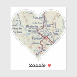 クランブルックBCヴィンテージマップ シール