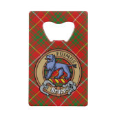 クランブルースクレストオーバータータンチェック クレジットカード栓抜き (正面)