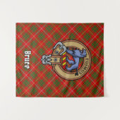 クランブルースクレストオーバータータンチェック タペストリー (正面(横))