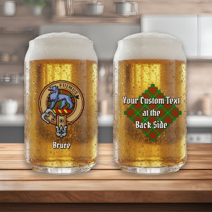 クランブルースクレストオーバー狩りタータンチェック ガラス缶