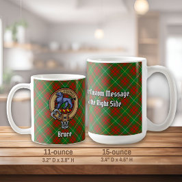 クランブルースクレストオーバー狩りタータンチェック コーヒーマグカップ