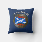 クランブルースタータンチェックノット&フラグ クッション (裏面)