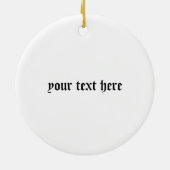 クランブルースプレストバッジとタータンチェック セラミックオーナメント (裏面)