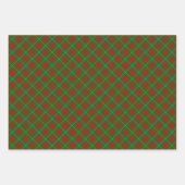 クランブルース狩りタータンチェック ラッピングペーパーシート (正面3)