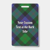 クランブレアクレストオーバータータンチェック バッジ (Back)