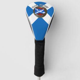 クランブロディタータンチェックノット&フラグ ゴルフヘッドカバー