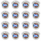 クランブロディタータンチェックノット&フラグ シール (正面)