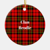 クランブロディモダンタータンチェック セラミックオーナメント (正面)