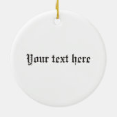 クランブロディークレストバッジとタータンチェック セラミックオーナメント (裏面)