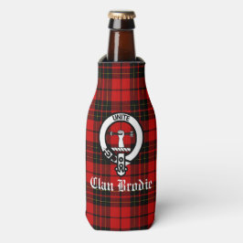 クランブロディークレストバッジとタータンチェック ボトルクーラー