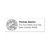 クランプシンクレアクレストセルフインキングスタンプ セルフインキングスタンプ (デザイン)