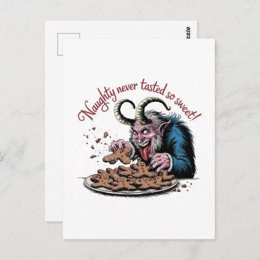 クランプスいけなクリスマスデザイン ポストカード (正面/裏面)